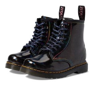 Dr. Martens Toddler 1460 Sparkle Rays lace-up boots in black
